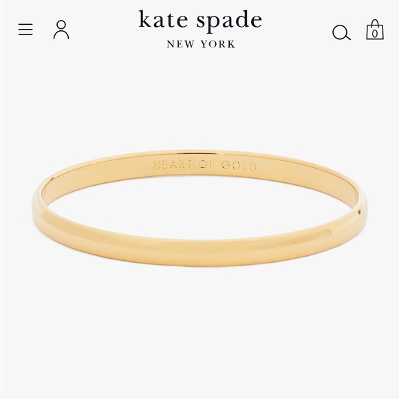 Kate Spade Heart of Gold Idiom Bracelet - Picture 1 of 11
